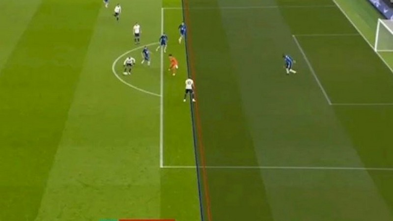 Kepa Arrizabalaga cũng có một tình huống bẫy việt vị rất đáng nhớ